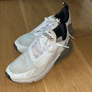 Nike Air Max 270 White and Black Sneakers
